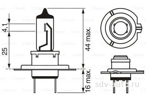 1987302804  (H7) 55W 12V ;1 987 302 804;