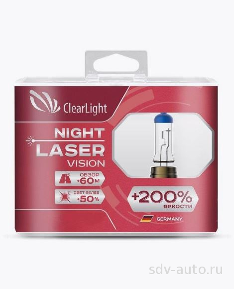 MLH4NLV200   H4 (Clearlight) 12V-60_55W Night Laser Vision  200% Light  (2 _)