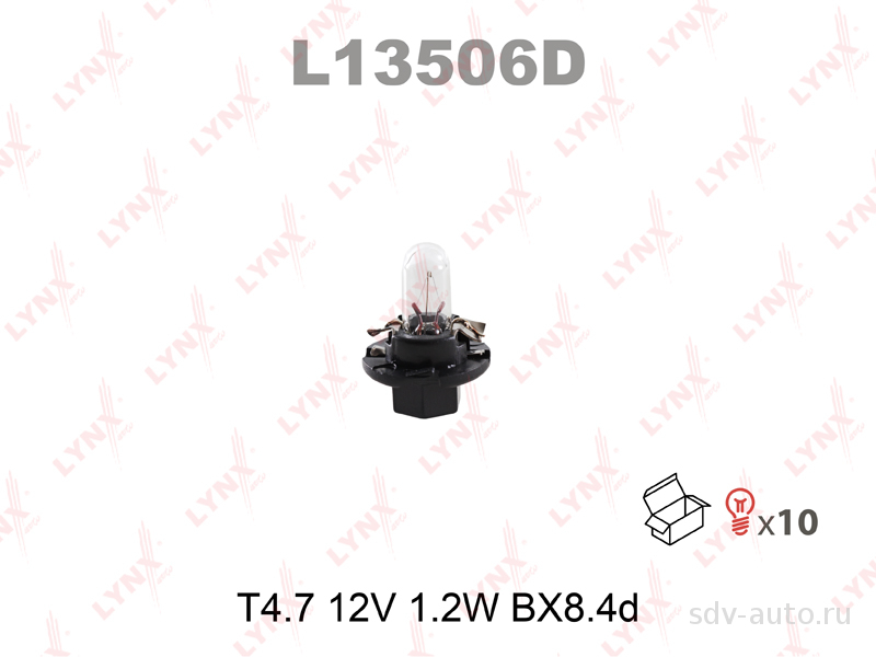 l13506d      T4.7 12V 1.2W BX8.4d