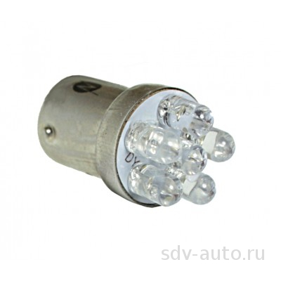 901886 G18_5 (6LED) BA15s 24V  RED