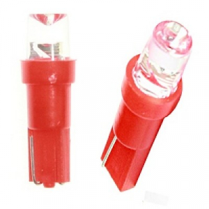 900280 T5-01 (1LED) W1_2W Base_W2_0 x4_6D  CONE RED 12V