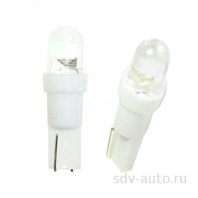 900281 T5-01 (1LED) W1_2W Base_W2_0 4_6d  STANDARD WHITE 12V ( )