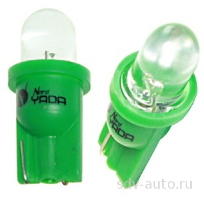 902375 T10-01 (1LED) W5W Base_BW2_1 x9_5D- STANDART GREEN 12V