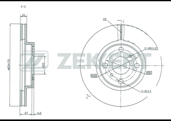 BS-5318 Диск торм_ перед_ Toyota Yaris I 99-