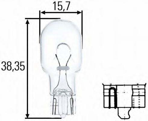 8GA008246001   W16W T15 12V 16W W2.1X9.5d;l12816;w16w12v;921;12067;202402;1781;902249;8ga008246-001;17631;