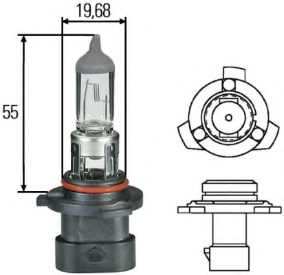 8GH 005 636-201  Hella HB4A_ 12 V_ 51 W