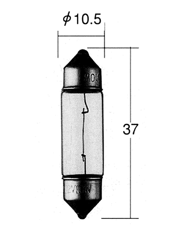 2256 KOITO  12v 5w t10x37