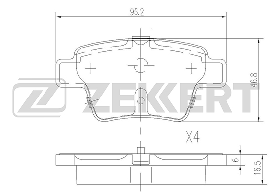 BS-1144 Колодки торм_ диск_ зад