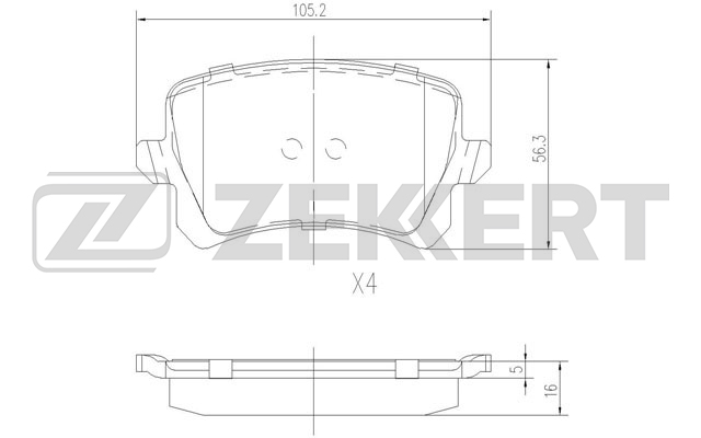 BS-1168 Колодки торм_ диск_ зад