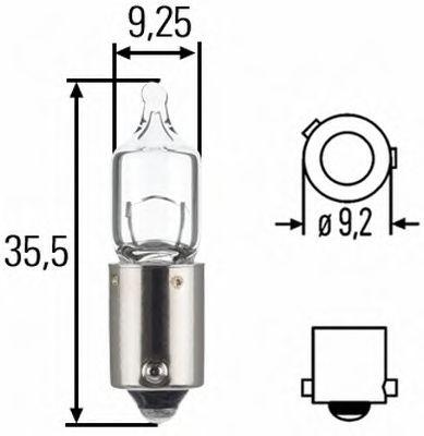 68161  NARVA H6W 12V 6W BAX9s NVA CP