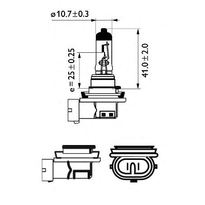 12362BVUB1    1 H11 12V 55W BLUE VISION ULTRA (4000K_   _