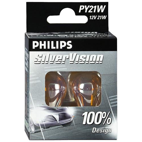 12496SVS2  Philips PY21W 12V 21W BAU15S SILVERVISION (set - 2 _)